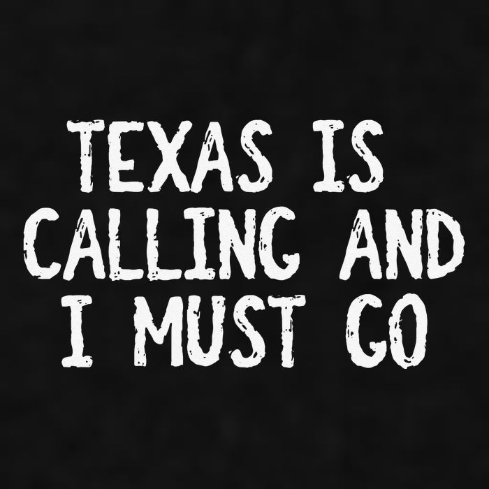 Texas is Calling and I Must Go Funny Home State Ladies PosiCharge Tri-Blend Wicking Tank