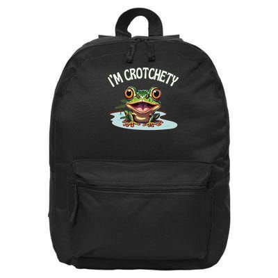 Toad Im Crotchety Cranky Ill Tempered Bad Mood Annoying Fun 16 in Basic Backpack