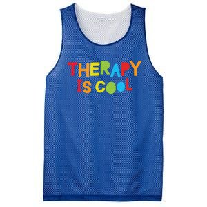 Therapy Is Cool Therapist Tal Health Matters Therapy Crew Gift Mesh Reversible Basketball Jersey Tank