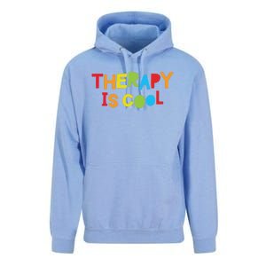 Therapy Is Cool Therapist Tal Health Matters Therapy Crew Gift Unisex Surf Hoodie