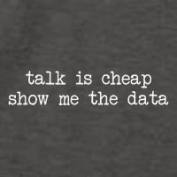 Talk Is Cheap Show Me The Data Funny Data Scientist Analysts Vector Backpack