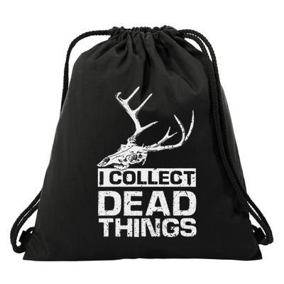 Taxidermist I Collect Dead Things Roadkill Taxidermy Drawstring Bag