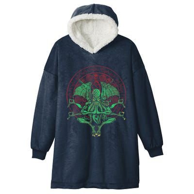 The Idol Cthulhu Gift Hooded Wearable Blanket