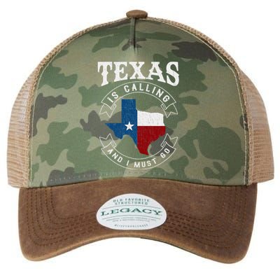 Texas Is Calling And I Must Go Texas Legacy Tie Dye Trucker Hat