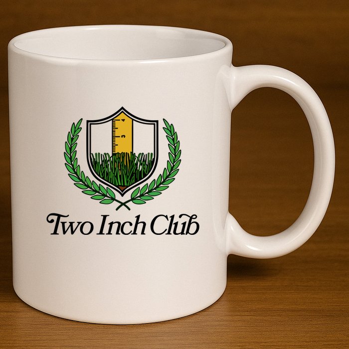 Two Inch Club 11oz C Handle Ceramic Mug