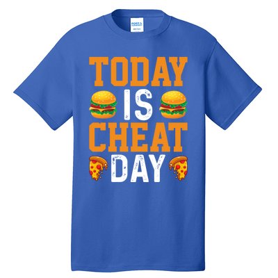 Today Is Cheat Day Hamburger On Cheat Meal Cheat Day Cute Gift Tall T-Shirt