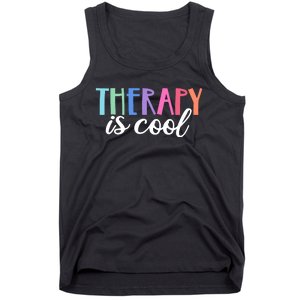 Therapy Is Cool Self Care Mental Health Matters Awareness Tank Top