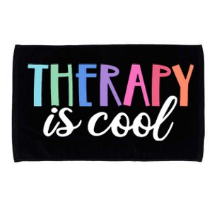 Therapy Is Cool Self Care Mental Health Matters Awareness Microfiber Hand Towel