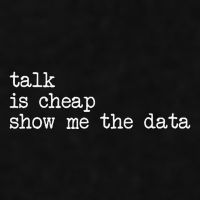 Talk Is Cheap Show Me The Data Funny Data Scientist Analysts Ladies PosiCharge Tri-Blend Wicking Tank