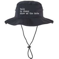 Talk Is Cheap Show Me The Data Funny Data Scientist Analysts Legacy Cool Fit Booney Bucket Hat