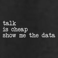 Talk Is Cheap Show Me The Data Funny Data Scientist Analysts 25L Jumbo Tote