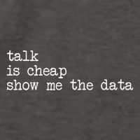 Talk Is Cheap Show Me The Data Funny Data Scientist Analysts Vector Backpack