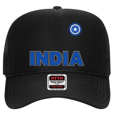 Team India Cricket High Crown Mesh Back Trucker Hat