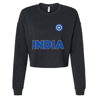 Team India Cricket Cropped Pullover Crew