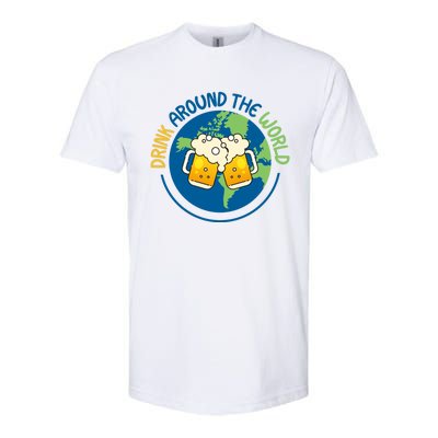 Traveling Ing Cool Funny Gift Around The World Meaningful Gift Softstyle® CVC T-Shirt