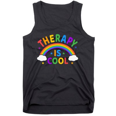 Therapy Is Cool ! End the Stigma Mental Health Awareness Tank Top