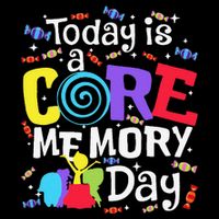 Today Is @ Core Memory Day Funny Emotions Out Funny Gift Button