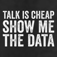 Talk Is Cheap Show Me The Data Funny Data Scientist Analysts Knit Cap Winter Beanie