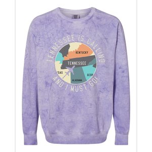 Tennessee Is Calling And I Must Go Tennessee State Colorblast Crewneck Sweatshirt