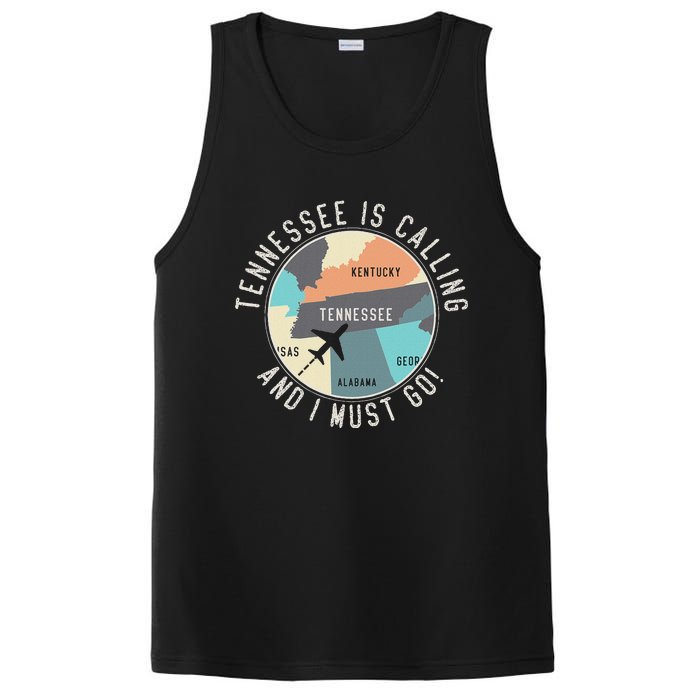 Tennessee Is Calling And I Must Go Tennessee State PosiCharge Competitor Tank