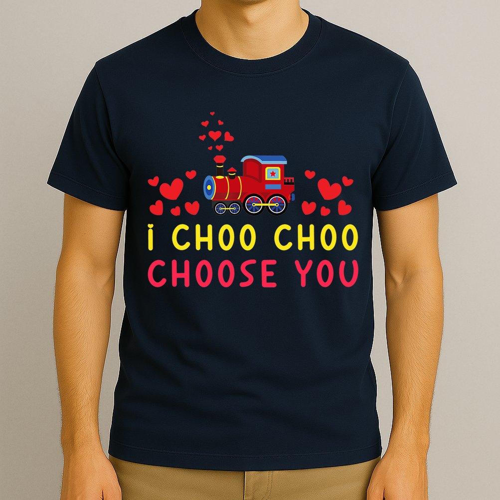 Train I Choo Choo Choose You Valentines Day Hearts T-Shirt