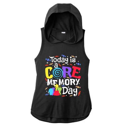 Today Is Core Memory Day Funny Ladies PosiCharge Tri-Blend Wicking Draft Hoodie Tank