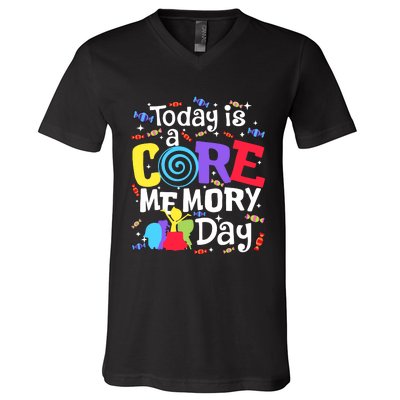 Today Is Core Memory Day Funny V-Neck T-Shirt