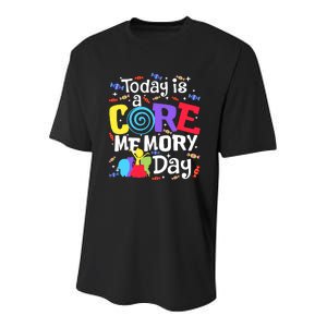 Today Is Core Memory Day Funny Youth Performance Sprint T-Shirt