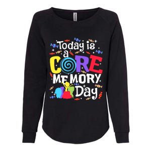 Today Is Core Memory Day Funny Womens California Wash Sweatshirt