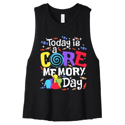 Today Is Core Memory Day Funny Women's Racerback Cropped Tank