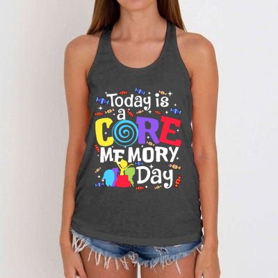 Today Is Core Memory Day Funny Women's Knotted Racerback Tank