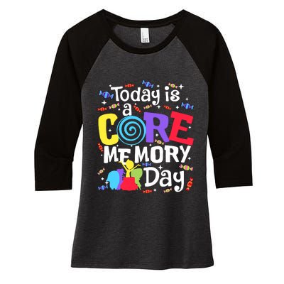 Today Is Core Memory Day Funny Women's Tri-Blend 3/4-Sleeve Raglan Shirt