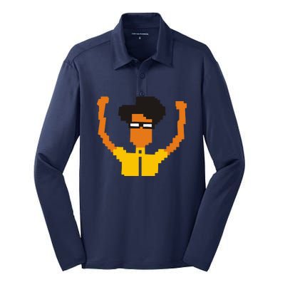 The IT Crowd Maurice Moss Silk Touch Performance Long Sleeve Polo