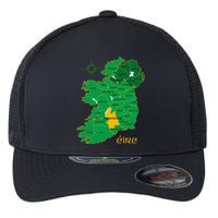 Tipperary Ireland County Map Eire Irish Travel Flexfit Unipanel Trucker Cap