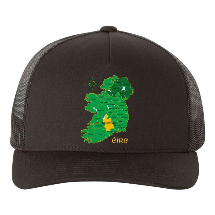 Tipperary Ireland County Map Eire Irish Travel Yupoong Adult 5-Panel Trucker Hat