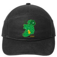 Tipperary Ireland County Map Eire Irish Travel 7-Panel Snapback Hat