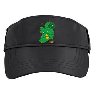 Tipperary Ireland County Map Eire Irish Travel Adult Drive Performance Visor