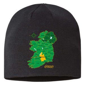 Tipperary Ireland County Map Eire Irish Travel Sustainable Beanie