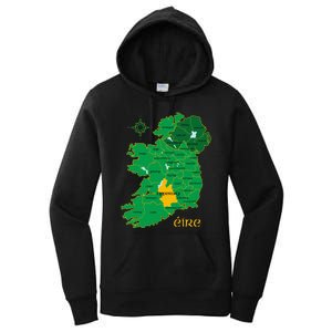 Tipperary Ireland County Map Eire Irish Travel Women's Pullover Hoodie