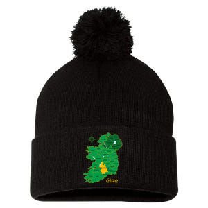 Tipperary Ireland County Map Eire Irish Travel Pom Pom 12in Knit Beanie