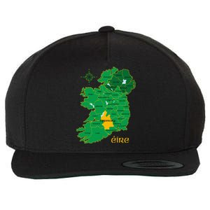 Tipperary Ireland County Map Eire Irish Travel Wool Snapback Cap