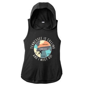 Tennessee Is Calling And I Must Go Tennessee State Ladies PosiCharge Tri-Blend Wicking Draft Hoodie Tank