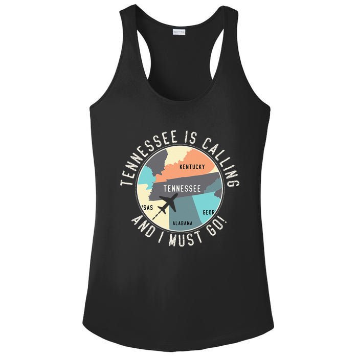 Tennessee Is Calling And I Must Go Tennessee State Ladies PosiCharge Competitor Racerback Tank