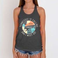 Tennessee Is Calling And I Must Go Tennessee State Women's Knotted Racerback Tank