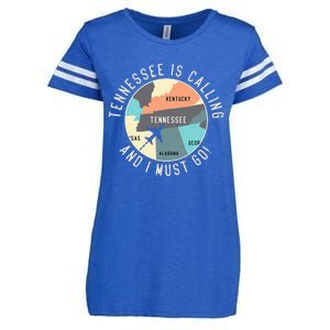 Tennessee Is Calling And I Must Go Tennessee State Enza Ladies Jersey Football T-Shirt