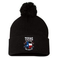 Texas Is Calling And I Must Go Pom Pom 12in Knit Beanie