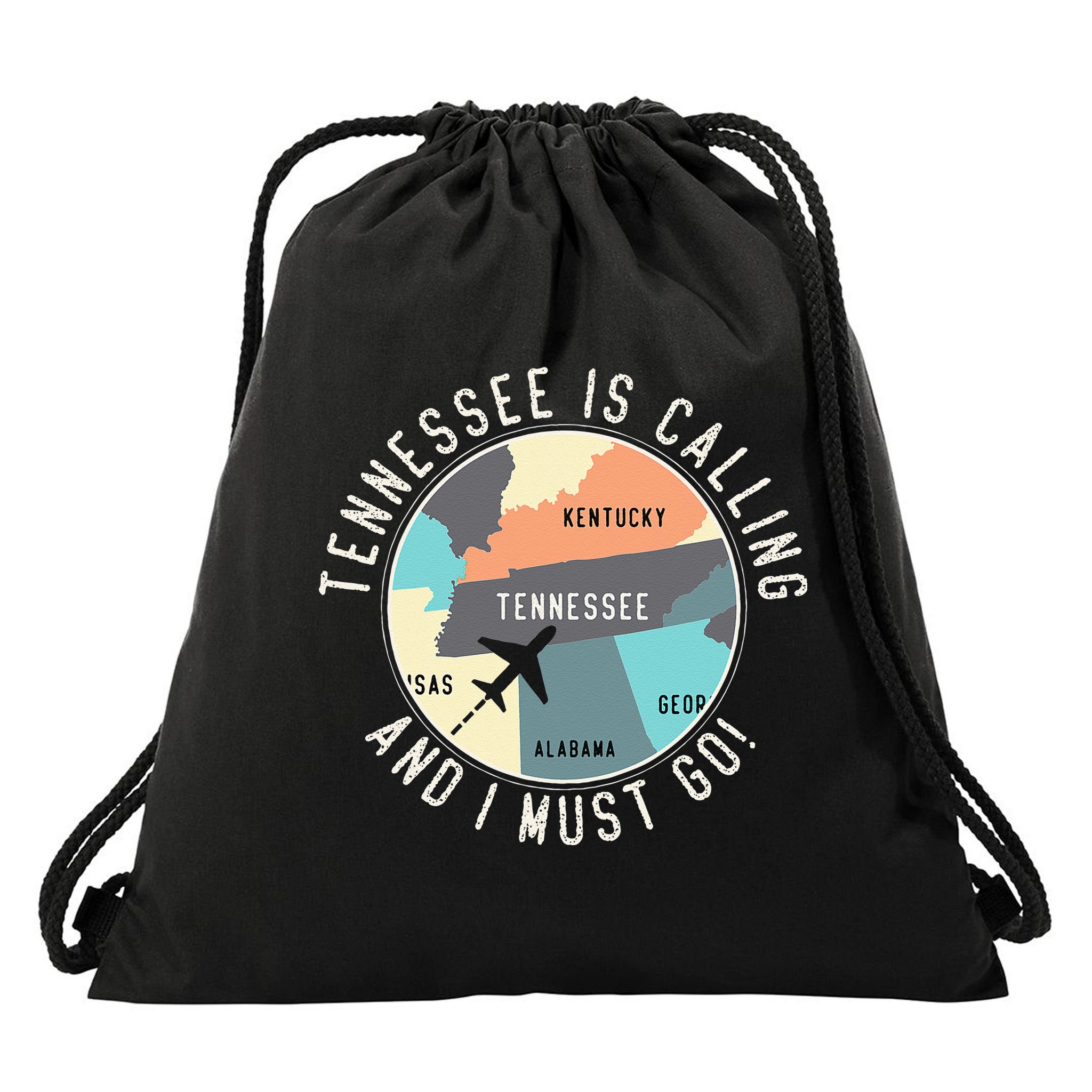 Tennessee Is Calling And I Must Go Tennessee State Drawstring Bag