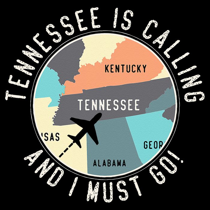 Tennessee Is Calling And I Must Go Tennessee State Drawstring Bag
