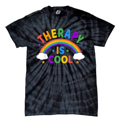 Therapy Is Cool ! End The Stigma Mental Health Awareness Tie-Dye T-Shirt