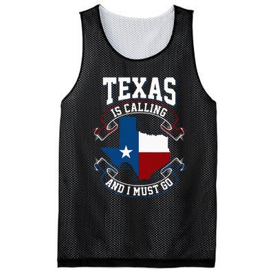 Texas Is Calling And I Must Go Mesh Reversible Basketball Jersey Tank